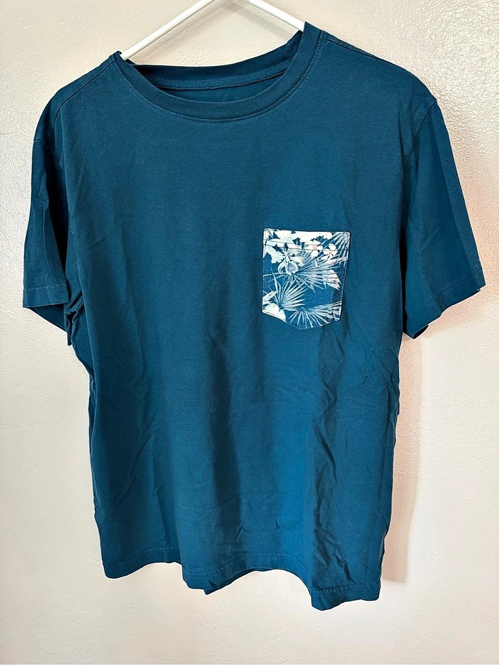 Original Use Men's Cotton Pocket Tee in Blue Size Medium